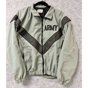 SkillCraft US Army Improved Physical Fitness (IPFU) Uniform Jacket Gray Vtg Sz S